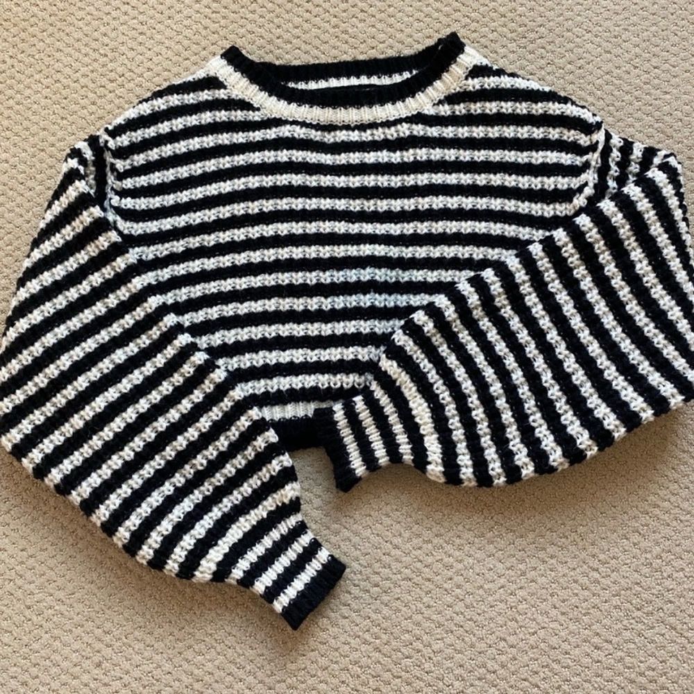 Grey Bandit Striped Sweater